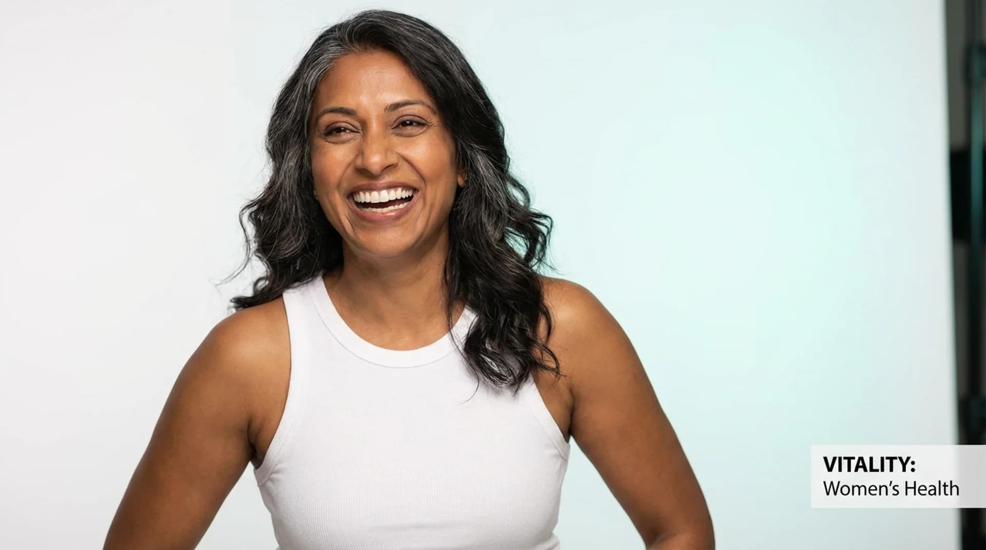 Vibrant woman radiating energy and vitality